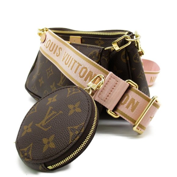 LOUIS VUITTON Multi Pochette Shoulder Bag Monogram canvas Brown Used LV - Picture 3 of 11